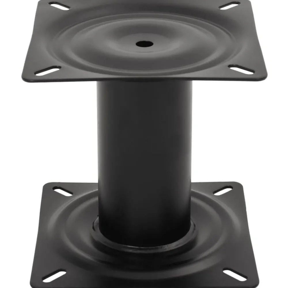 vidaXL Piédestal de siège de bateau noir 18 cm acier