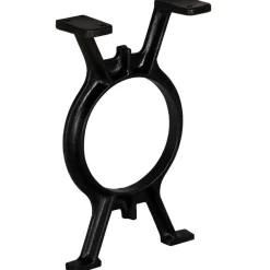 vidaXL Pied de banc 2 pcs Cadre en O Fonte