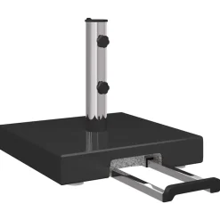 Pelouses & Jardins-vidaXL Pied de parasol 41 x 41 x 37 cm Granite Noir