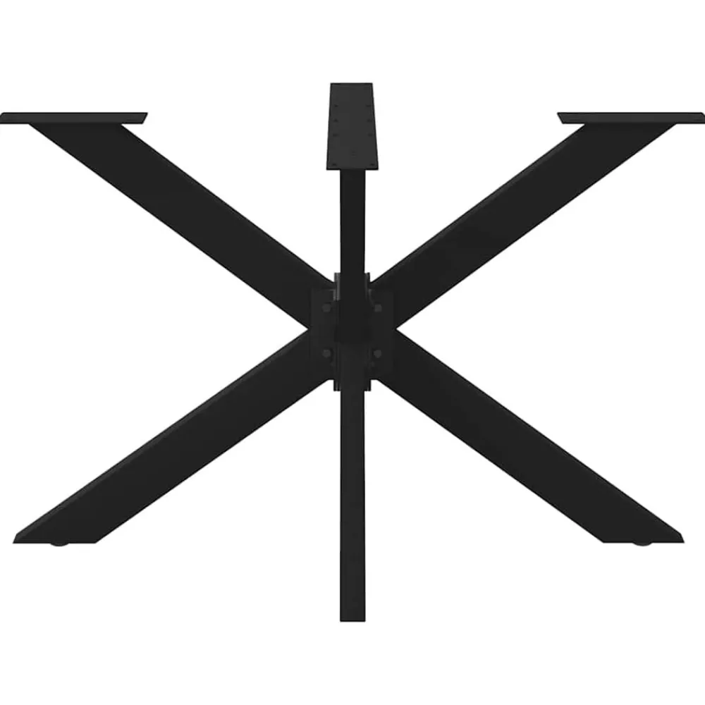Accessoires Pour Tables-vidaXL Pied de table à manger en forme d'araignée, , 120 x 68 x (72-73) cm, acier Noir