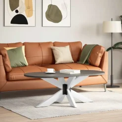 vidaXL Pied de table basse en forme d'araignée, , 98 x 58 x (42-43) cm, acier