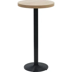 vidaXL Pied de table de bistro noir Ø43x107 cm fonte