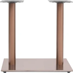 Accessoires Pour Tables-vidaXL Pied de table de bistro Laiton 70x40x72 cm Acier inoxydable Doré