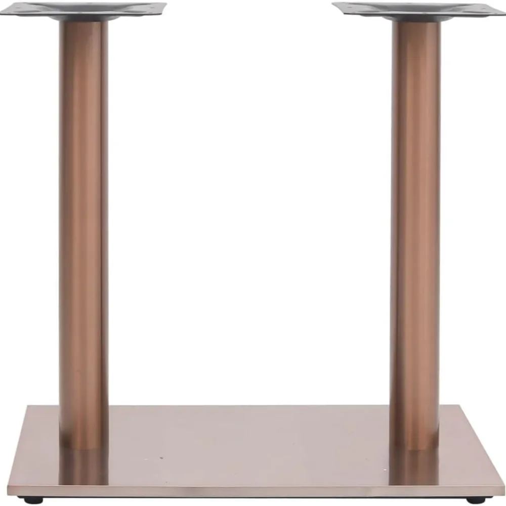 Accessoires Pour Tables-vidaXL Pied de table de bistro Laiton 70x40x72 cm Acier inoxydable Doré