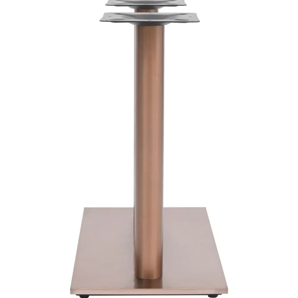 Accessoires Pour Tables-vidaXL Pied de table de bistro Laiton 70x40x72 cm Acier inoxydable Doré