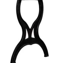 vidaXL Pied de table de salle à manger 2 pcs Cadre en X Fonte