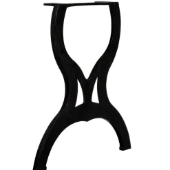 vidaXL Pied de table de salle à manger 2 pcs Cadre en X Fonte