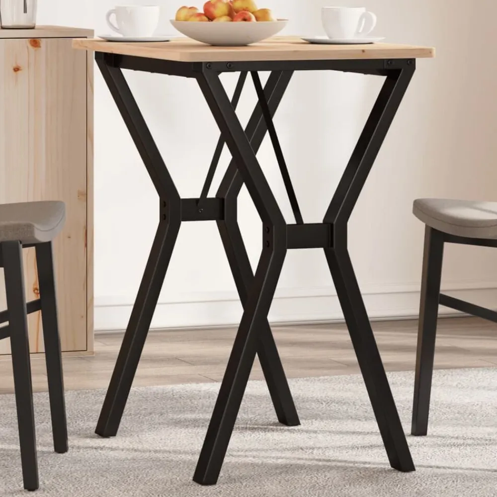 vidaXL Pieds de table à manger cadre en Y 60x40x73 cm acier