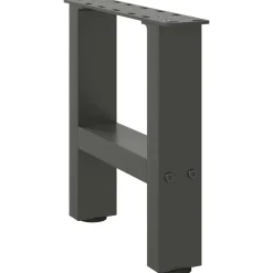 Accessoires Pour Tables-vidaXL Pieds de table basse 2 pièces 30 x (30-31) cm Acier Anthracite