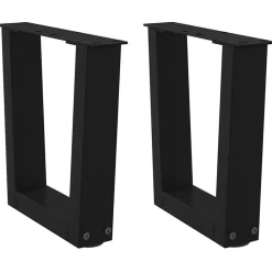 vidaXL Pieds de table basse en V 2 pièces 30 x (30-31,3) cm Acier