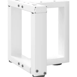 Accessoires Pour Tables-vidaXL Pieds de table basse en T, 2 pièces, , 30 x 25 x (30-31) cm, acier Blanc