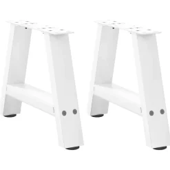 vidaXL Pieds de table basse en forme de A 2 pièces 30 x (30-31) cm Acier