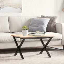 Accessoires Pour Tables-vidaXL Pieds de table basse cadre en X 60x40x38 cm acier