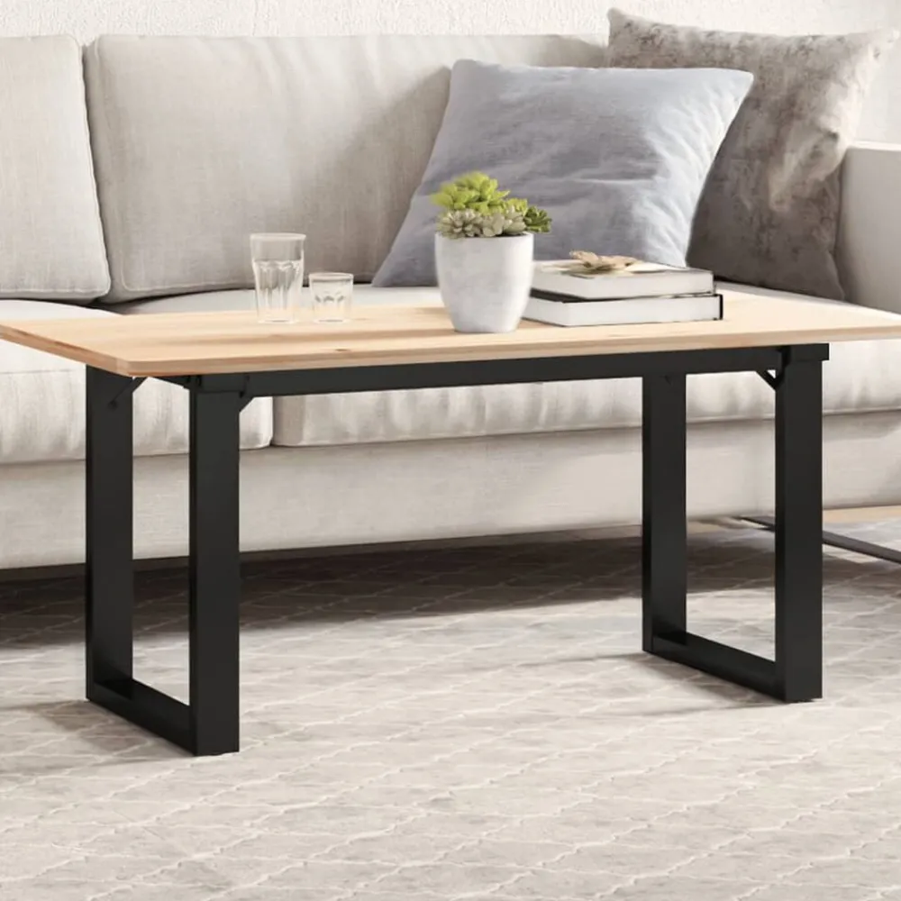 vidaXL Pieds de table basse cadre en O 70x30x43 cm acier