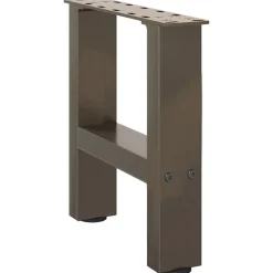 Accessoires Pour Tables-vidaXL Pieds de table basse en acier 2 pièces 30 x (30-31) cm Naturel