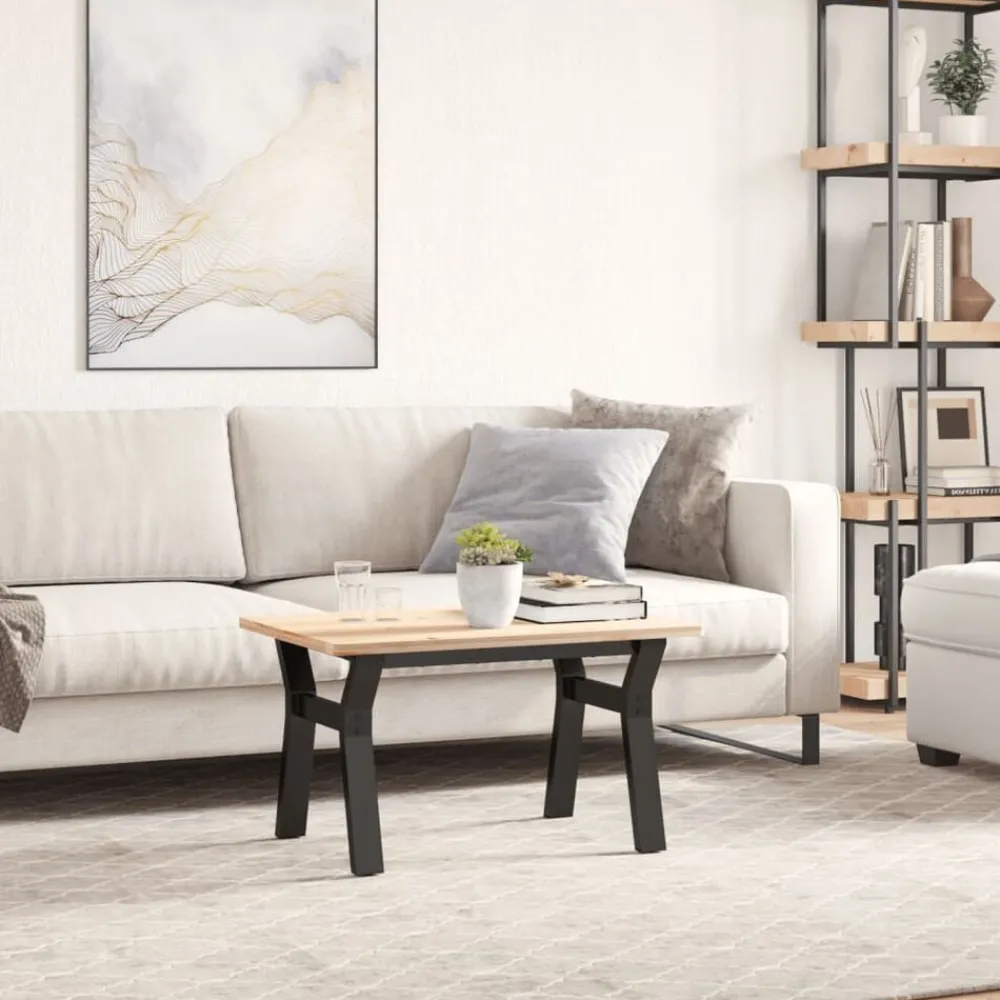 vidaXL Pieds de table basse cadre en Y 60x40x38 cm acier