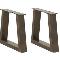 Accessoires Pour Tables-vidaXL Pieds de table basse en forme de V, 2 pièces, acier , 30 x (30-31,3) cm Naturel