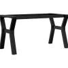 vidaXL Pieds de table basse cadre en Y 80x40x43 cm acier