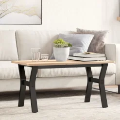 vidaXL Pieds de table basse cadre en Y 80x40x43 cm acier