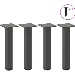 vidaXL Pieds de table basse 4 pièces 30-32 cm Acier