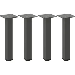 vidaXL Pieds de table basse 4 pièces 30-32 cm Acier