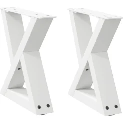 vidaXL Pieds de table basse 2 pièces 30 x (30-31,3) cm Acier