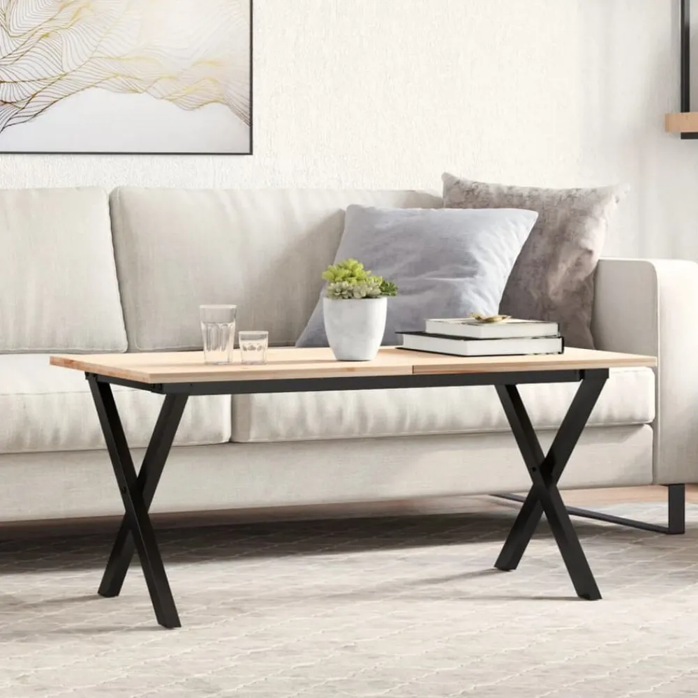 vidaXL Pieds de table basse cadre en X 80x40x43 cm acier