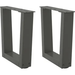 vidaXL Pieds de table basse en forme de V, 2 pièces, , 30 x (30-31,3) cm, acier