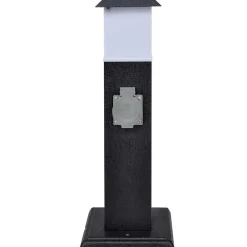 vidaXL Pilier avec lampe pour prise de jardin