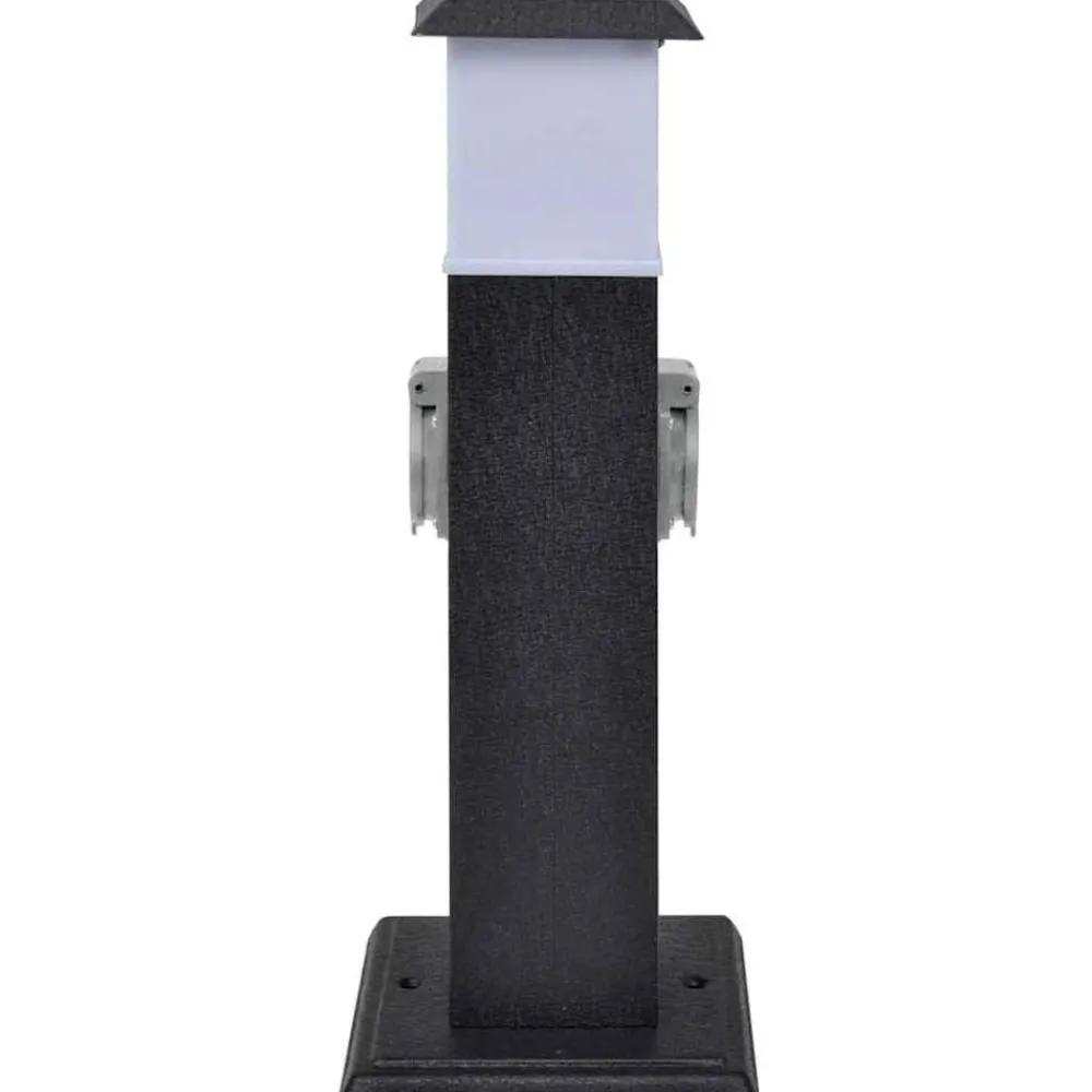 vidaXL Pilier avec lampe pour prise de jardin