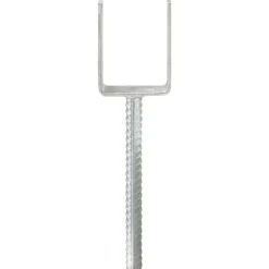 Accessoires De Quincaillerie-vidaXL Piquets de clôture 6 pcs Argenté 7x6x30 cm Acier galvanisé