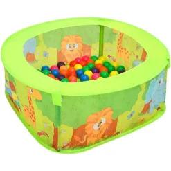 Jouets-vidaXL Piscine à balles avec 300 balles pour enfants 75x75x32 cm Multicolore