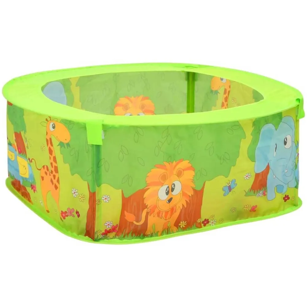 Jouets-vidaXL Piscine à balles avec 300 balles pour enfants 75x75x32 cm Multicolore