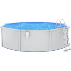 Piscine & Spa-vidaXL Piscine avec échelle de sécurité 460x120 cm