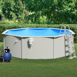 vidaXL Piscine avec pompe filtrante à sable et échelle 460x120 cm