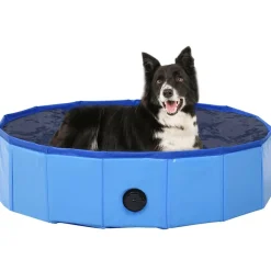 Articles Pour Animaux De Compagnie-vidaXL Piscine pliable pour chiens 80x20 cm PVC Bleu