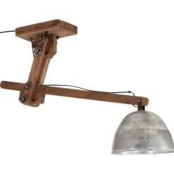Luminaires-vidaXL Plafonnier 25 W vintage 105x30x65-108cm E27 Argent