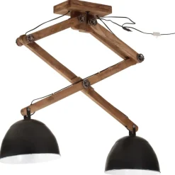 Luminaires-vidaXL Plafonnier 25 W 29x18x85 cm E27 Noir
