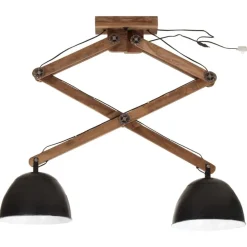 Luminaires-vidaXL Plafonnier 25 W 29x18x85 cm E27 Noir
