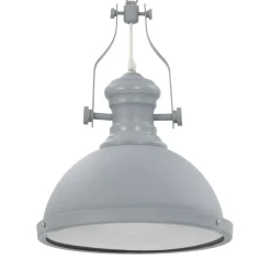 Luminaires-vidaXL Plafonnier Rond E27 Gris