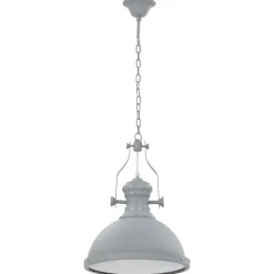 Luminaires-vidaXL Plafonnier Rond E27 Gris