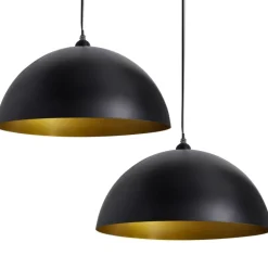 vidaXL Plafonniers 2 pcs Hauteur réglable Semi-sphérique