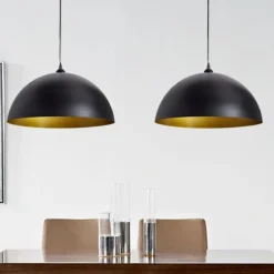 vidaXL Plafonniers 2 pcs Hauteur réglable Semi-sphérique