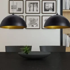 vidaXL Plafonniers 2 pcs Hauteur réglable Semi-sphérique