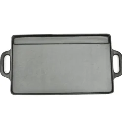 Arts De La Table & Arts Culinaires-vidaXL Plancha en fonte réversible 2 pcs 38x23 cm