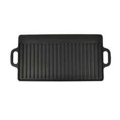Arts De La Table & Arts Culinaires-vidaXL Plancha en fonte réversible 2 pcs 38x23 cm