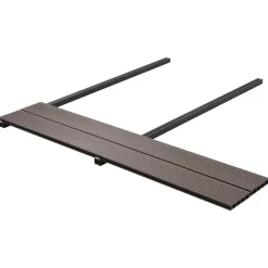 vidaXL Planche de terrasse 4 pcs Marron foncé WPC