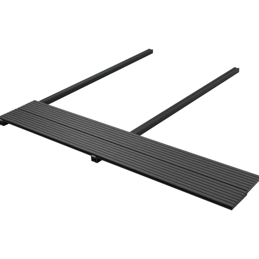 Produits Ménagers-vidaXL Planche de terrasse 4 pcs Noir WPC