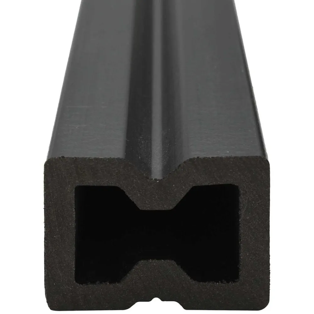 Produits Ménagers-vidaXL Planche de terrasse 4 pcs Noir WPC