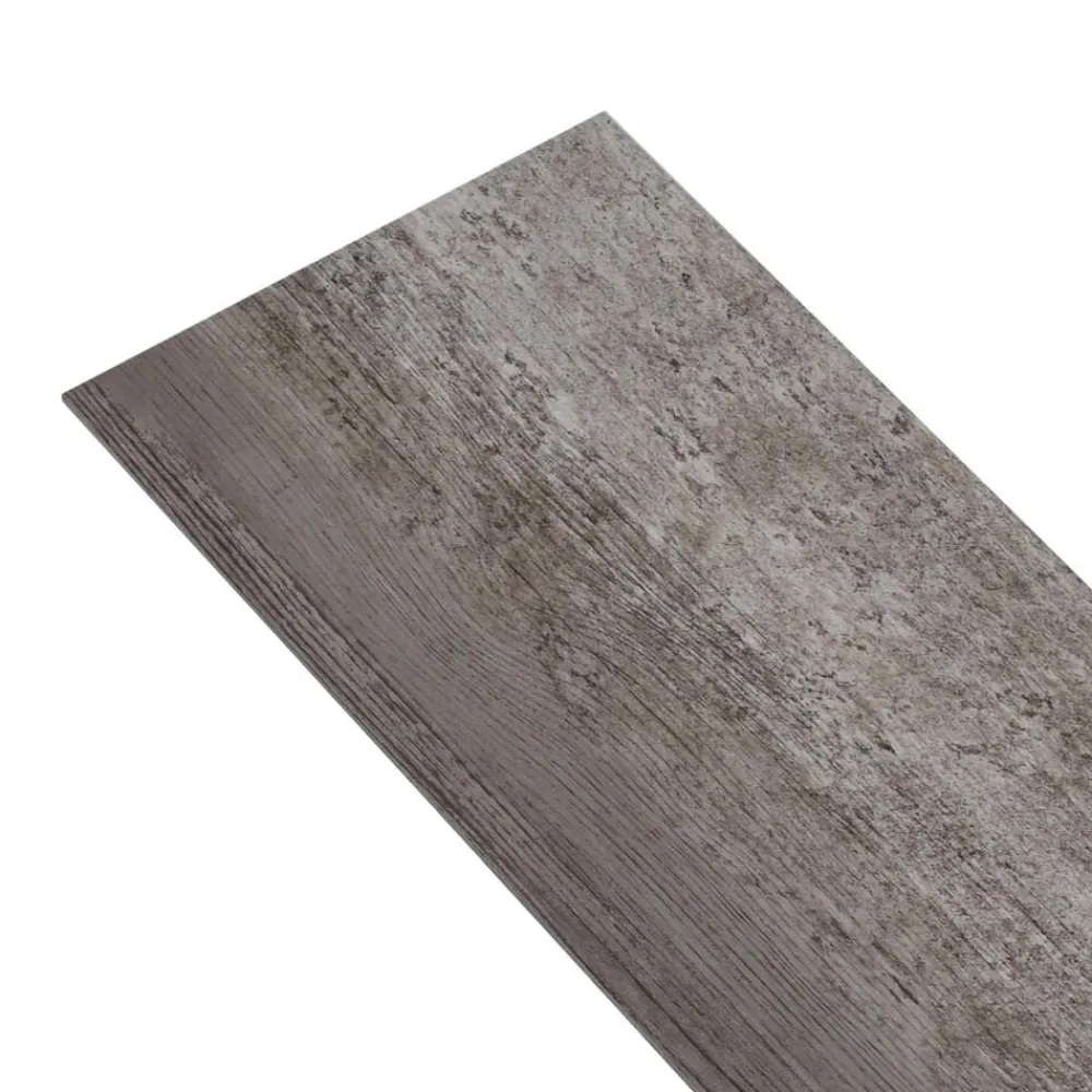 Matériaux De Construction-vidaXL Planches de sol 18 pcs Marron 5,26 m² PVC Bois rayé